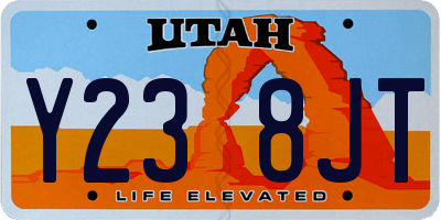 UT license plate Y238JT