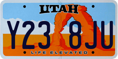UT license plate Y238JU