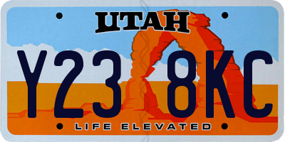 UT license plate Y238KC