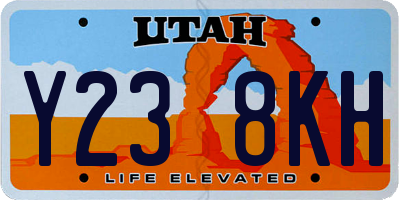 UT license plate Y238KH