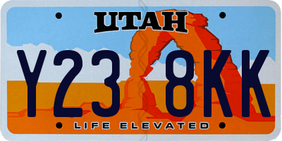 UT license plate Y238KK