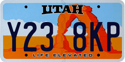 UT license plate Y238KP