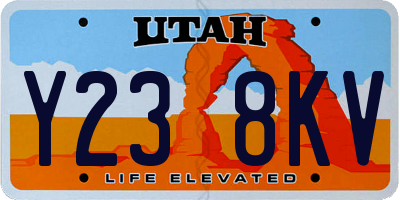 UT license plate Y238KV