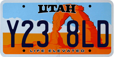 UT license plate Y238LD