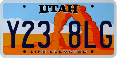 UT license plate Y238LG