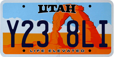 UT license plate Y238LI