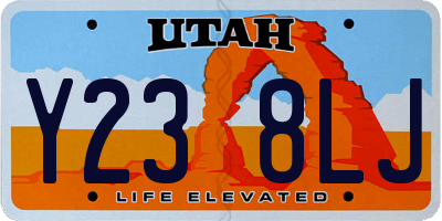 UT license plate Y238LJ