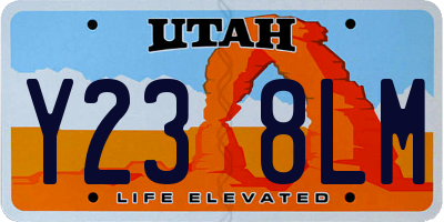 UT license plate Y238LM