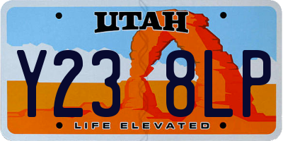UT license plate Y238LP