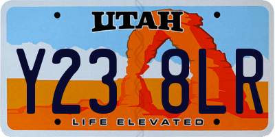 UT license plate Y238LR