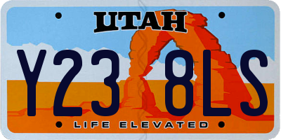 UT license plate Y238LS
