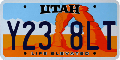 UT license plate Y238LT