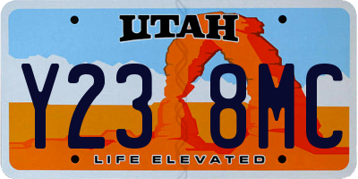 UT license plate Y238MC