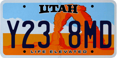 UT license plate Y238MD