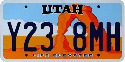 UT license plate Y238MH