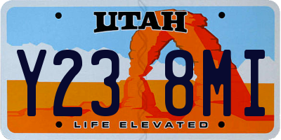 UT license plate Y238MI