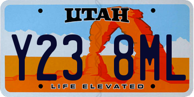 UT license plate Y238ML