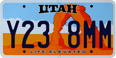 UT license plate Y238MM