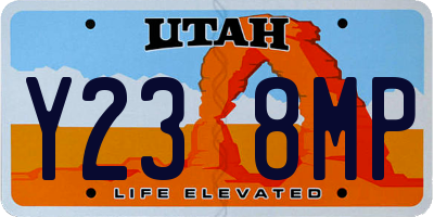 UT license plate Y238MP