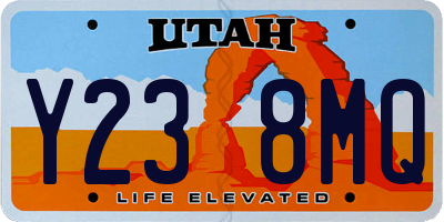 UT license plate Y238MQ