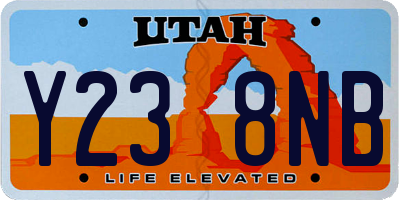 UT license plate Y238NB