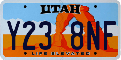 UT license plate Y238NF