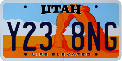 UT license plate Y238NG