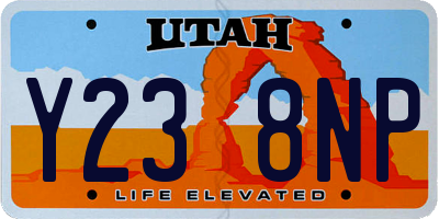 UT license plate Y238NP