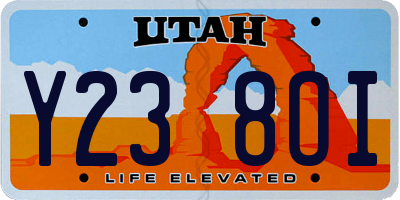 UT license plate Y238OI
