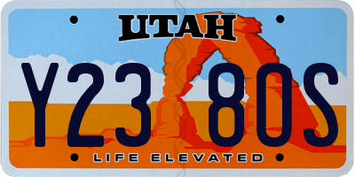 UT license plate Y238OS