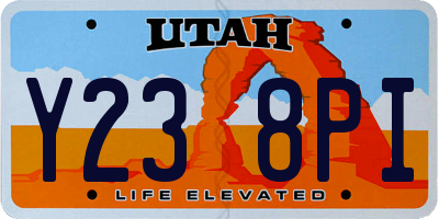 UT license plate Y238PI