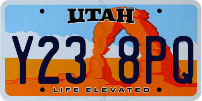 UT license plate Y238PQ