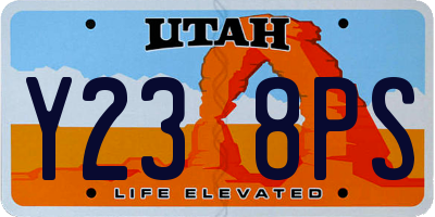 UT license plate Y238PS