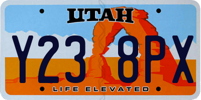 UT license plate Y238PX