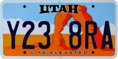 UT license plate Y238RA