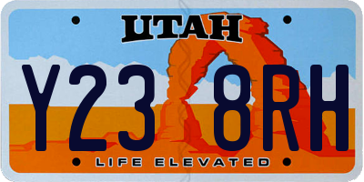 UT license plate Y238RH