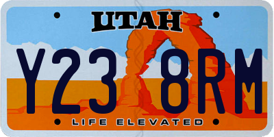 UT license plate Y238RM