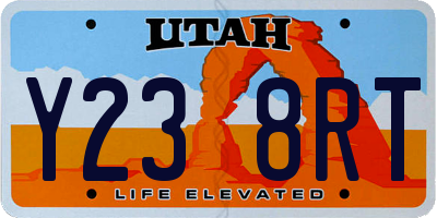 UT license plate Y238RT