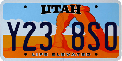 UT license plate Y238SO