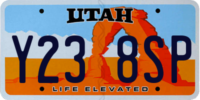 UT license plate Y238SP