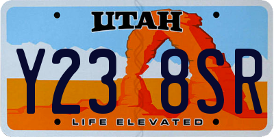 UT license plate Y238SR