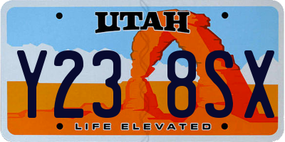 UT license plate Y238SX