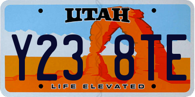 UT license plate Y238TE