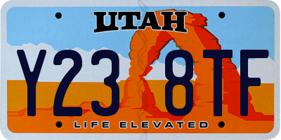 UT license plate Y238TF