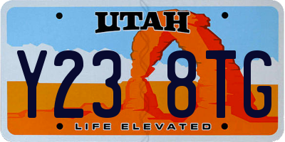 UT license plate Y238TG