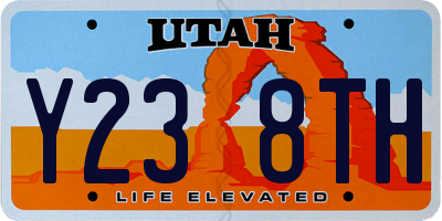 UT license plate Y238TH