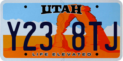 UT license plate Y238TJ