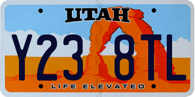 UT license plate Y238TL