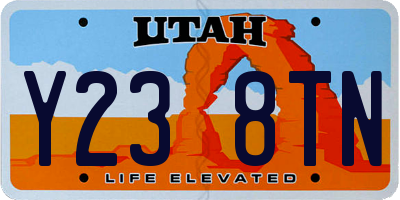UT license plate Y238TN