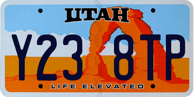 UT license plate Y238TP